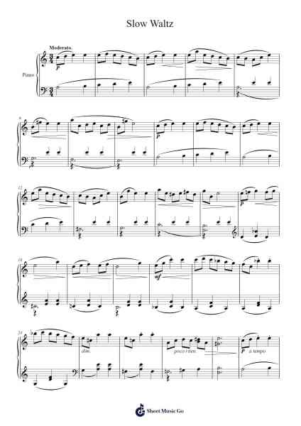 Op. 36 No. 19 "Slow Waltz" Sheet Music by Alexander Goedicke-Arr.Stator