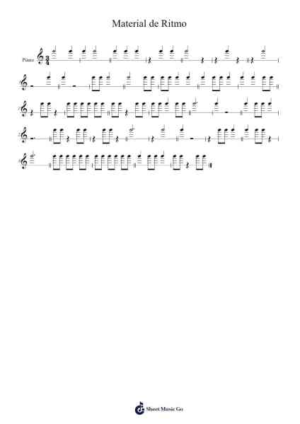 Material de Ritmo Sheet Music by -Arr.Megreau Readeries