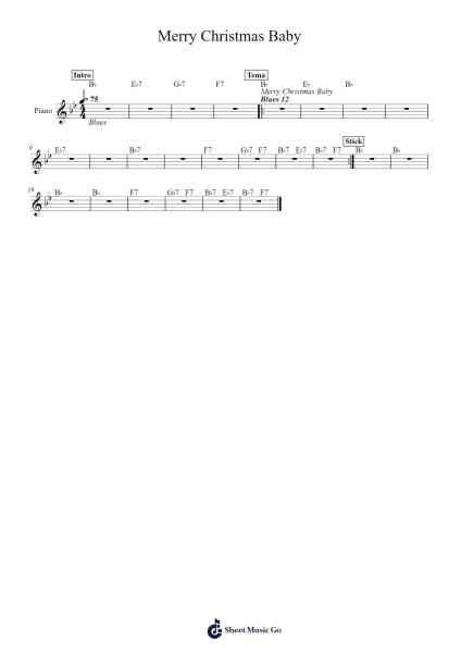 Merry Christmas Baby Sheet Music by undefined-Arr.Peay