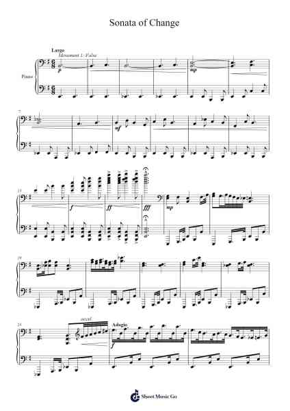 Sonata of Change Sheet Music by Trevor Roland-Arr.Norther