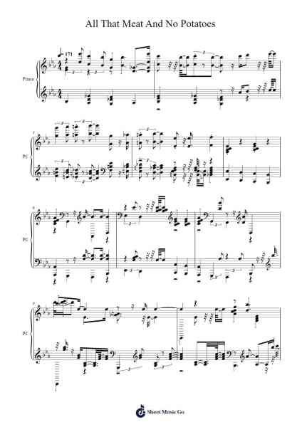 All That Meat And No Potatoes Sheet Music by -Arr.Leron