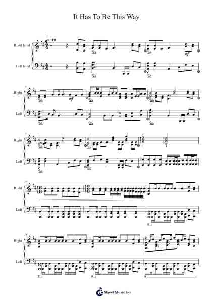It Has To Be This Way Sheet Music by James Christopherson-Arr.Cumwyatt
