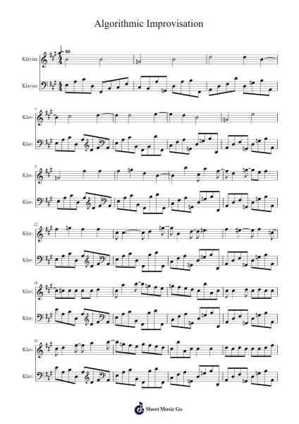 Algorithmic Improvisation Sheet Music by musescore1983-Arr.Harjo