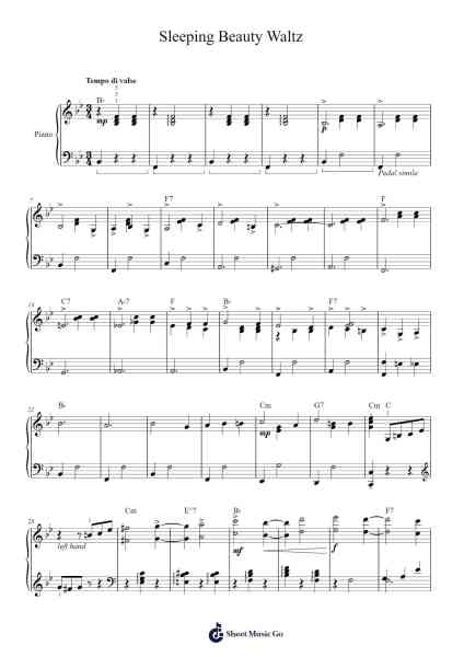 The Sleeping Beauty, Op. 66: Waltz Sheet Music by Pyotr Ilyich Tchaikovsky-Arr.Zimgus Jackfred
