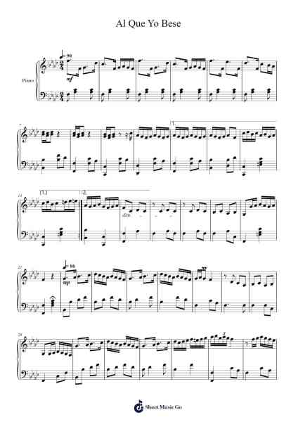 Al Que Yo Bese Sheet Music by Francisco Javier Torres Simón-Arr.Rebar Mulin