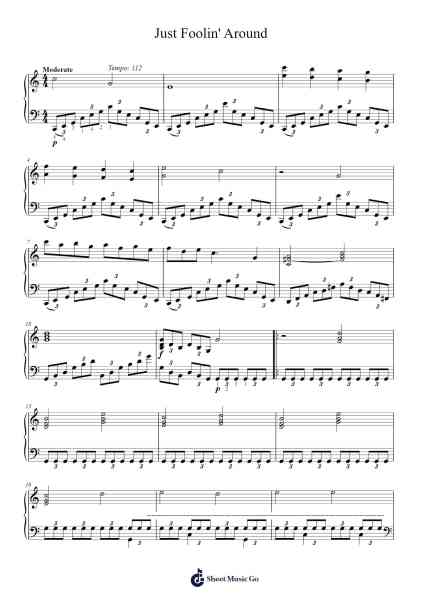 Just Foolin' Around Sheet Music by Michael Ware-Arr.Xanbriel Rague