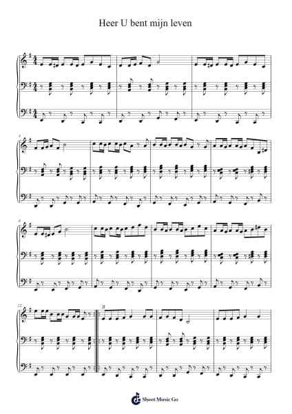Heer U bent mijn leven Sheet Music by Pierangelo Sequeri-Arr.Lewcar