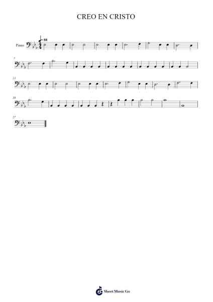 CREO EN CRISTO Sheet Music by John Longhurst-Arr.Thomfrank Springper