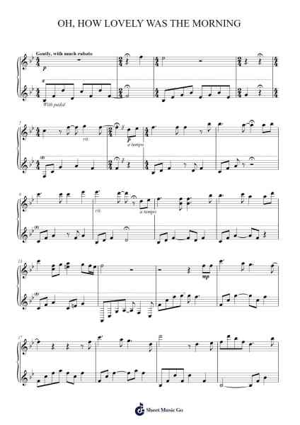 Oh How Lovely Was The Morning Sheet Music by Church of Jesus Christ of Latter Day Saints-Arr.Atwright