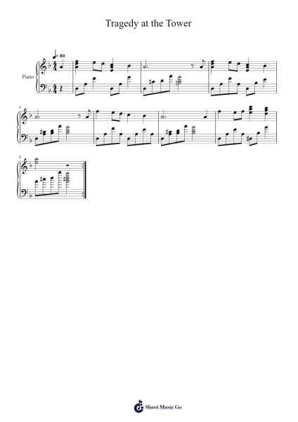 Tragedy at the Tower Sheet Music by Minsoo Sohn-Arr.Louiste