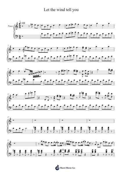Let the wind tell you Sheet Music by ChiliChill-Arr.Rusget Garckle