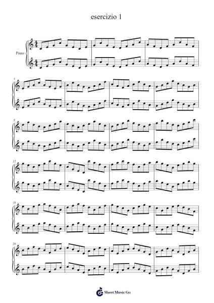 esercizio 1 Sheet Music by Darbert-Arr.Birdco Osnel