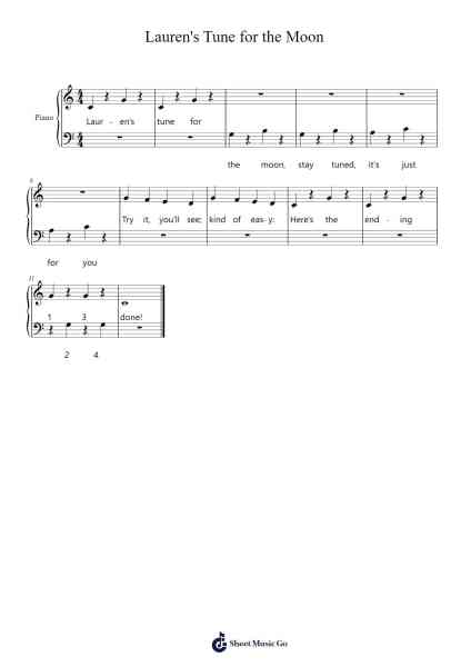 Lauren's Tune for the Moon 樂譜由 Rusmike Hudje - 編曲 Backdn