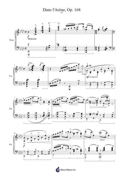Dans l'Arène, Op. 168 Sheet Music by Cécile Chaminade-Arr.Xanbriel Rague