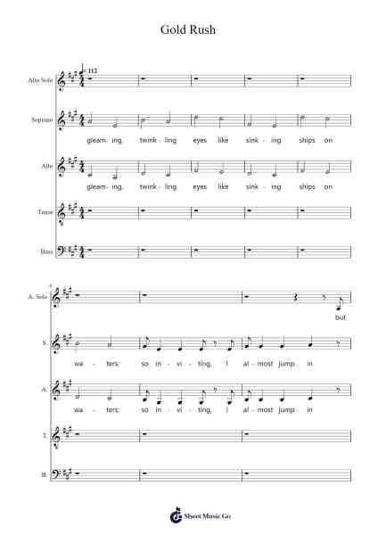 Gold Rush Sheet Music by Taylor Swift-Arr.Marzel Kylepys