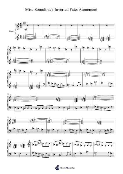 Misc Soundtrack Inverted Fate: Atonement Sheet Music by Dorked-Arr.Boycehe