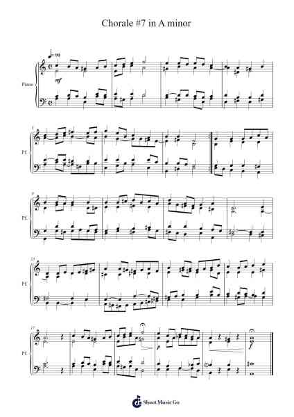 Chorale #7 in A Minor Sheet Music by Jodrow Quenbrey-Arr.Shelmore Yetgrant