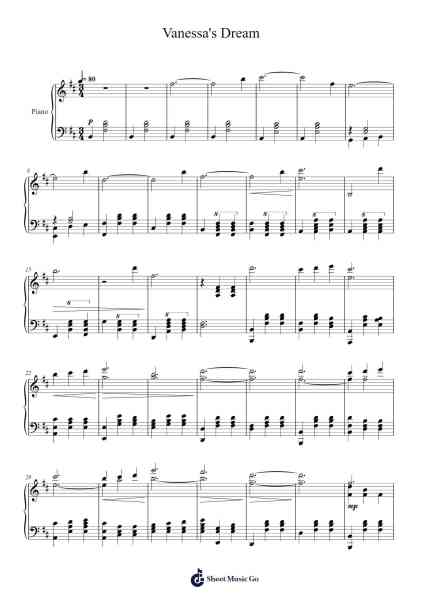 Vanessa's Dream - Abel Korzeniowski Sheet Music by Abel Korzeniowski-Arr.Diapenn