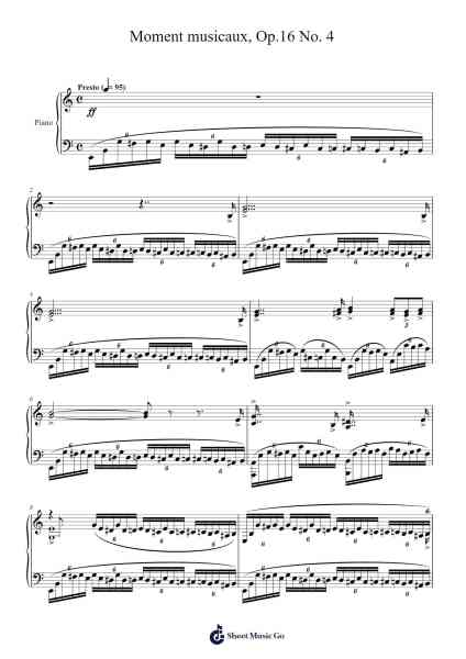 Moment musicaux, Op. 16 No. 4 in E Minor Sheet Music by Sergei Rachmaninoff-Arr.Hilye