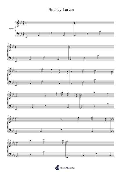 Bouncy Larvas Sheet Music by Johannes Johansson-Arr.Saxel