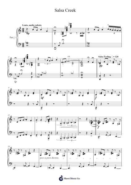 Salsa Creek Sheet Music by Michael Schütz-Arr.Lizly Hojo