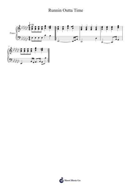Runnin Outta Time Sheet Music by Future/Metro Boomin-Arr.Wrightcia Leighgai