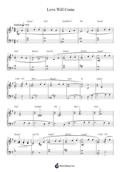 Love Will Come Sheet Music by Vince Guaraldi-Arr.Lene