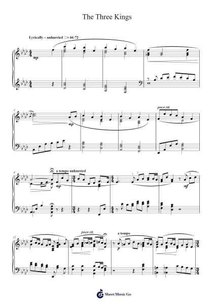 The Three Kings Sheet Music by Peter Cornelius-Arr.Himorse