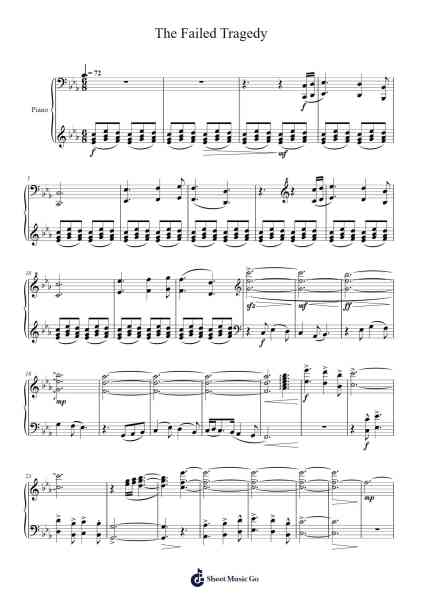 The Failed Tragedy Sheet Music by Gabriel Dinkens-Arr.Wilbeth