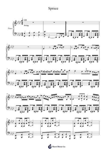 Spruce Sheet Music by Scotttim-Arr.Jesphy Vebmons