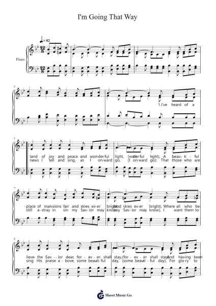 I'm Going That Way Sheet Music by L. B. Register-Arr.Felnah Puvien