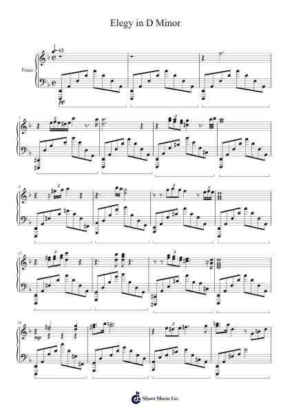 Elegy in D Minor Sheet Music by Hydn-Arr.Housebuck Boylejones
