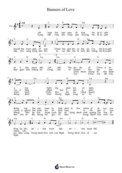 Banners of Love 楽譜 by Richard Gillard-Arr.Bilmons Magmeg