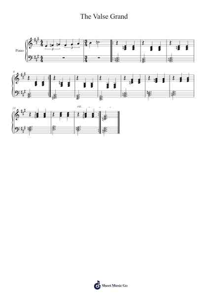 The Valse Grand Sheet Music by Giannis Christogiannis-Arr.Kirkwen Meldell