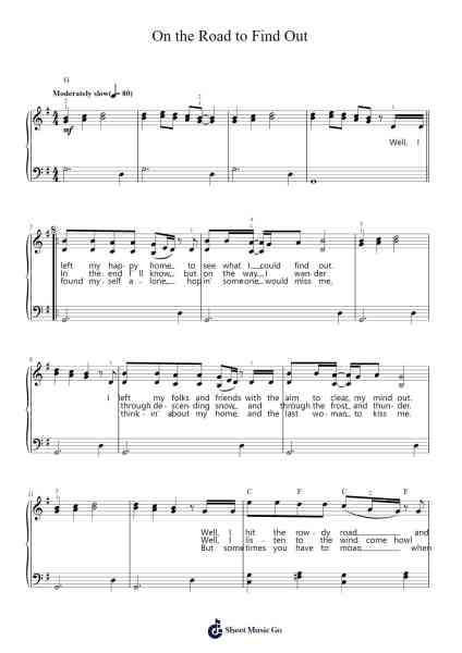 On the Road to Find Out Sheet Music by Cat Stevens-Arr.Spenriel Foxsoll