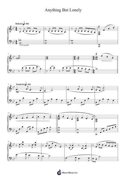 Anything But Lonely Sheet Music by Andrew Lloyd Webber-Arr.Puldair