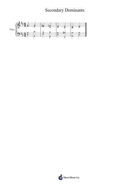 Secondary Dominants 樂譜由 anthonycontre - 編曲 Fieldtein