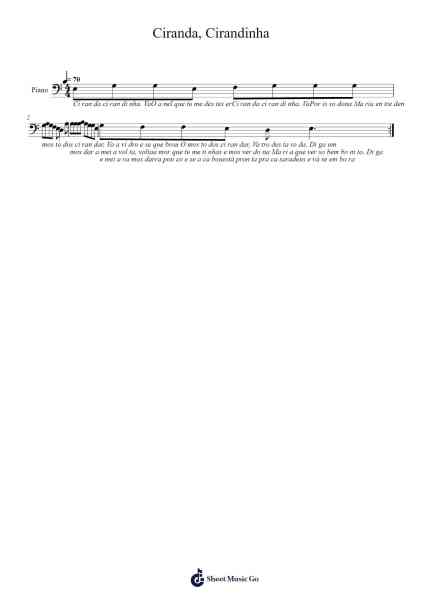 Ciranda, Cirandinha Sheet Music by Glasweet Assworth-Arr.Eipsgold Maudman