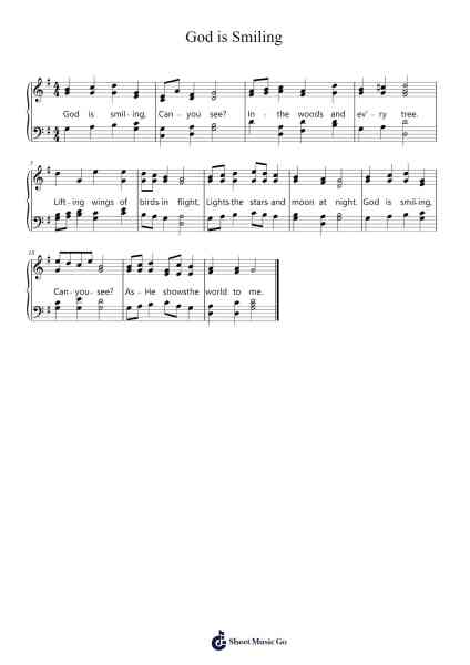 God is Smiling Sheet Music by Joeris-Arr.Moulcole Inkit