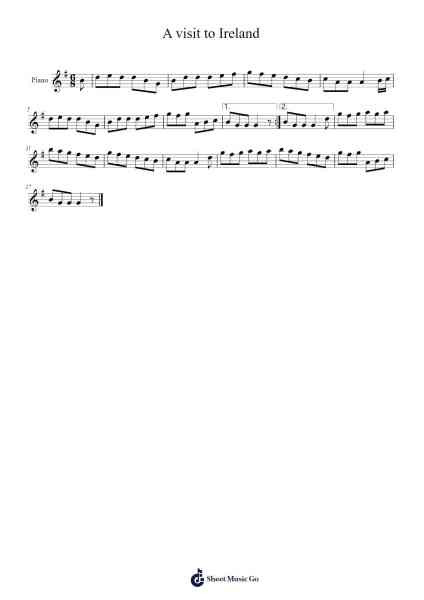 A visit to Ireland Sheet Music by bnono3131-Arr.Eipsridge Zangphne
