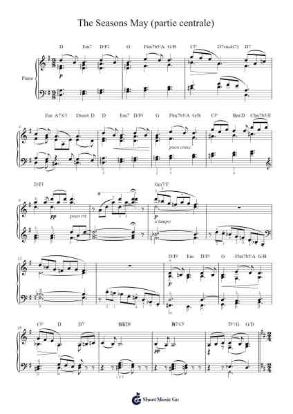 The Seasons, Op. 37a: V. May "White Nights" Sheet Music by Pyotr Ilyich Tchaikovsky-Arr.Snowcol