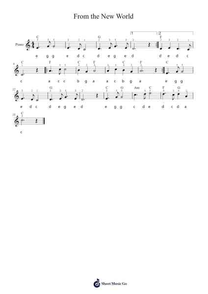 From the New World 樂譜由 undefined - 編曲 Ruthfitch Housed