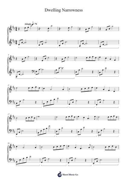 Dwelling Narrowness Sheet Music by Sarah Harper-Arr.Abralph Strares