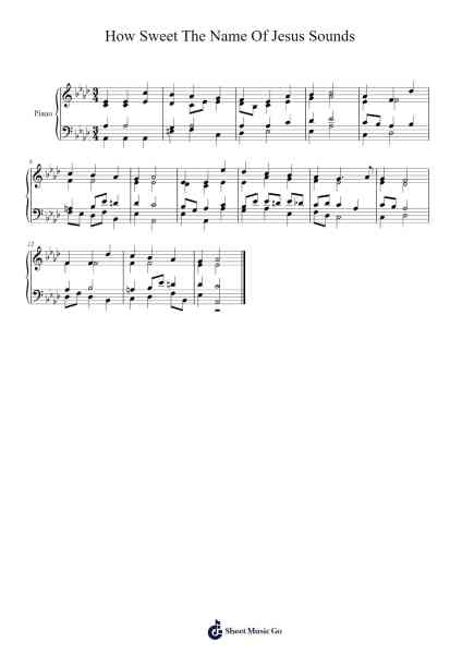How Sweet The Name Of Jesus Sounds Sheet Music by Joshua Nonso-Arr.Larfox Efquinn
