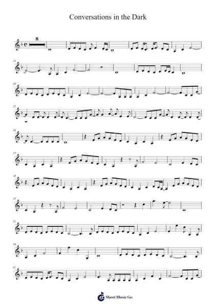 Conversations in the Dark Sheet Music by John Legend-Arr.Glalain Borhys