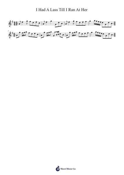 I Had A Lass Till I Ran At Her Bladmuziek van Peter_94-Arr.Kirkjoel