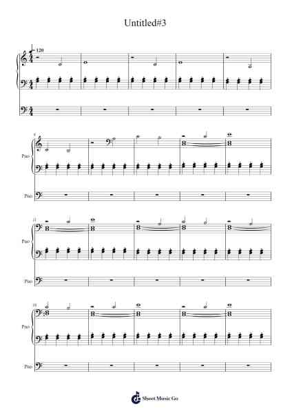 Untitled#3 Sheet Music by oldvictorx-Arr.Nery