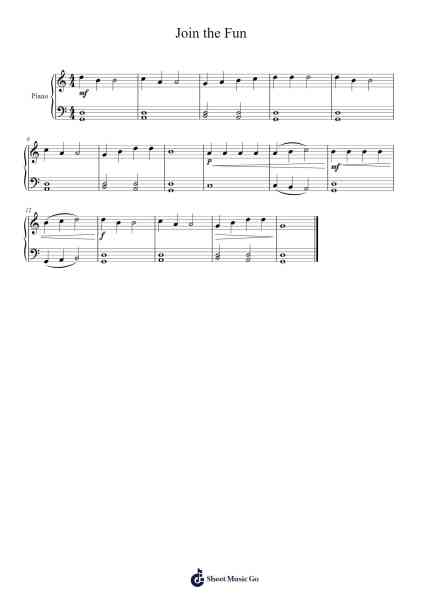 Join the Fun Sheet Music by -Arr.Canjill Myrruth