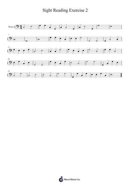 Sight Reading Exercise 2 Sheet Music by Kwaku Amoah Yeboah-Arr.Bulgy Boylebaird