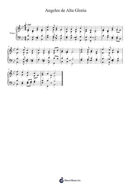 Angeles de Alta Gloria Sheet Music by Henry Smart-Arr.Pastowe Olseph